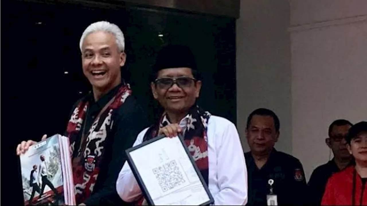 Profil Pasangan Bacapres dan Bacawapres Ganjar-Mahfud, Simak Sepak Terjang Mereka di Dunia Politik