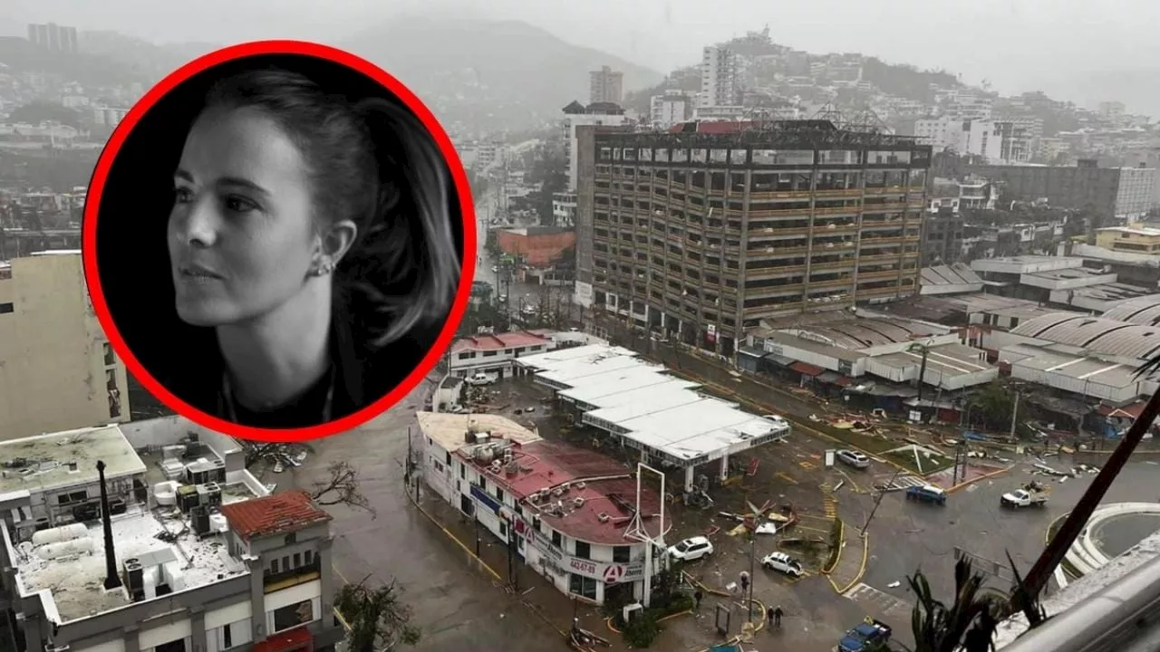 Saskia Niño de Rivera busca a su abuela en Acapulco, tras devastación por Otis