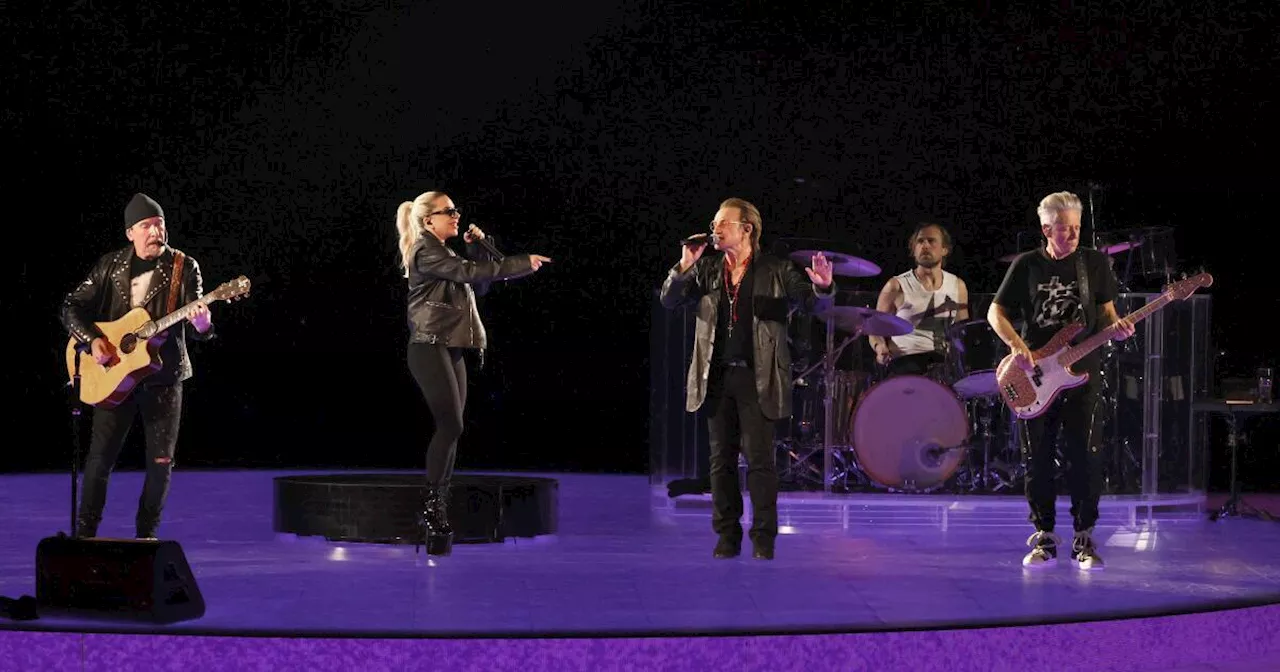 Lady Gaga joins U2 at the Sphere in Las Vegas, continuing her guest rock star run