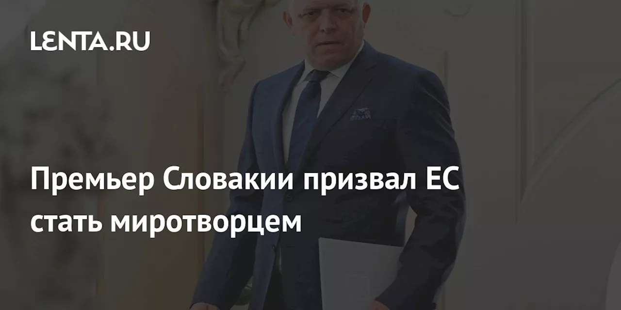 Премьер Словакии призвал ЕС стать миротворцем