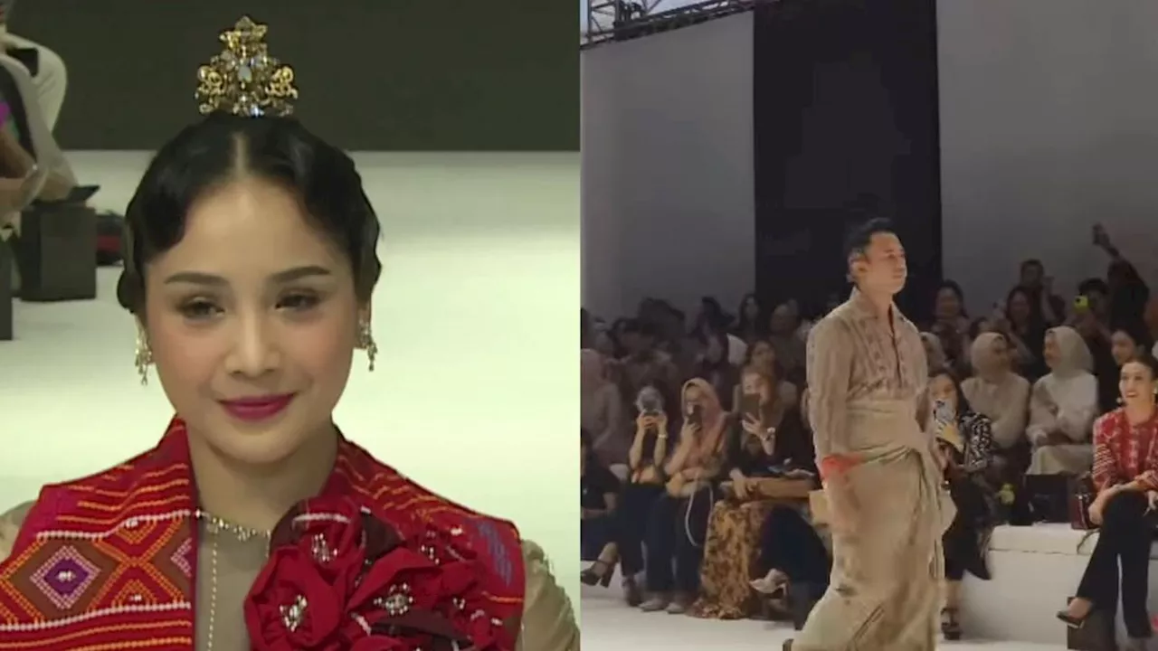 Nagita Slavina dan Raffi Ahmad Kompak Berlenggak-lenggok di Catwalk JFW 2024