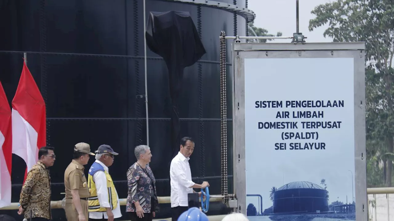 Resmikan IPAL di Palembang, Presiden Jokowi Apresiasi Investasi Australia