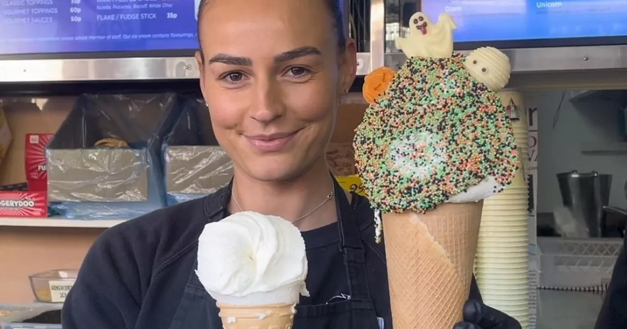 Foot-tall Halloween ice cream cone 'that's worth making the day trip for'