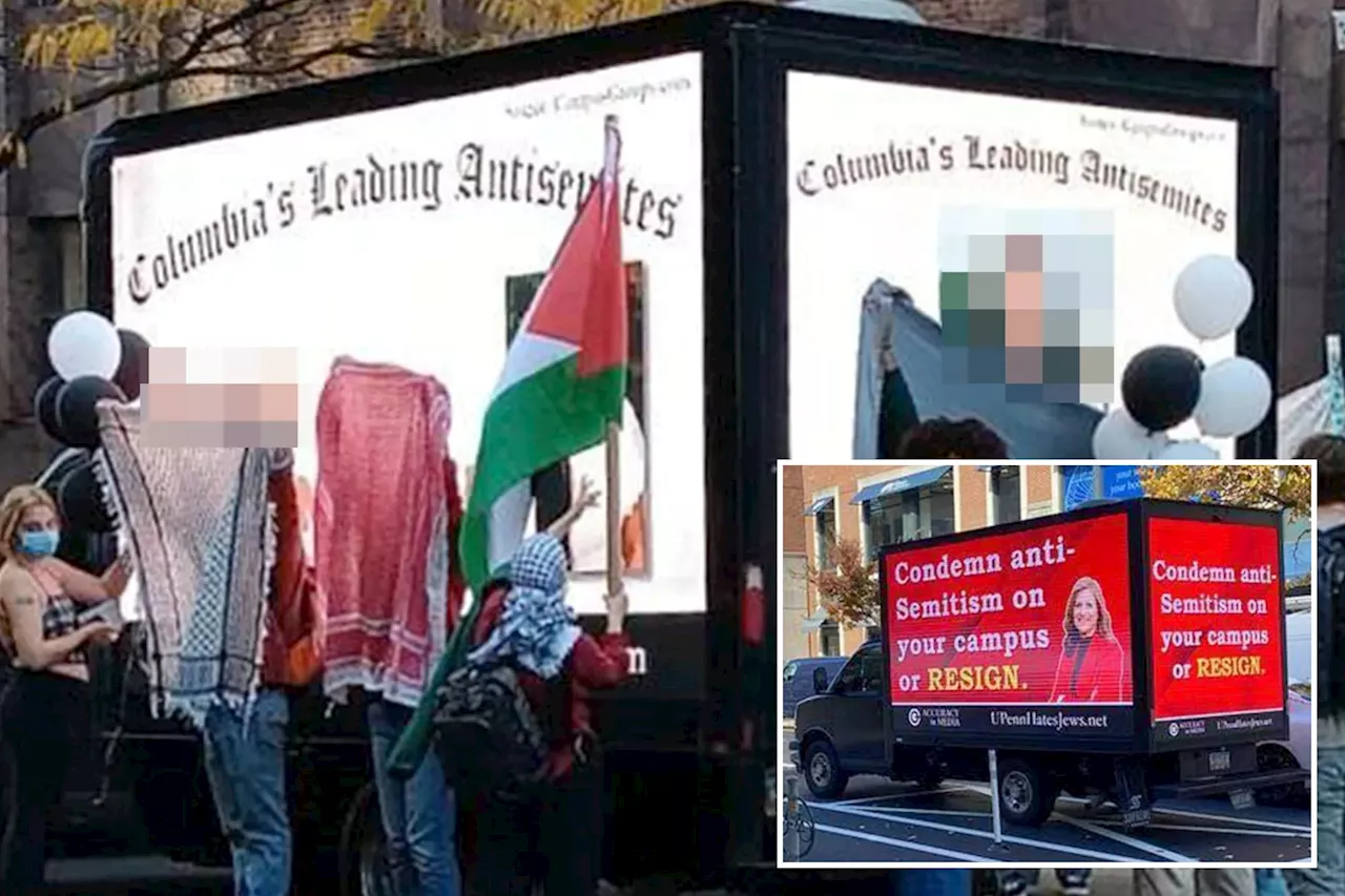 'Doxxing trucks' expand to Columbia, UPenn to expose campuses' 'leading antisemites'