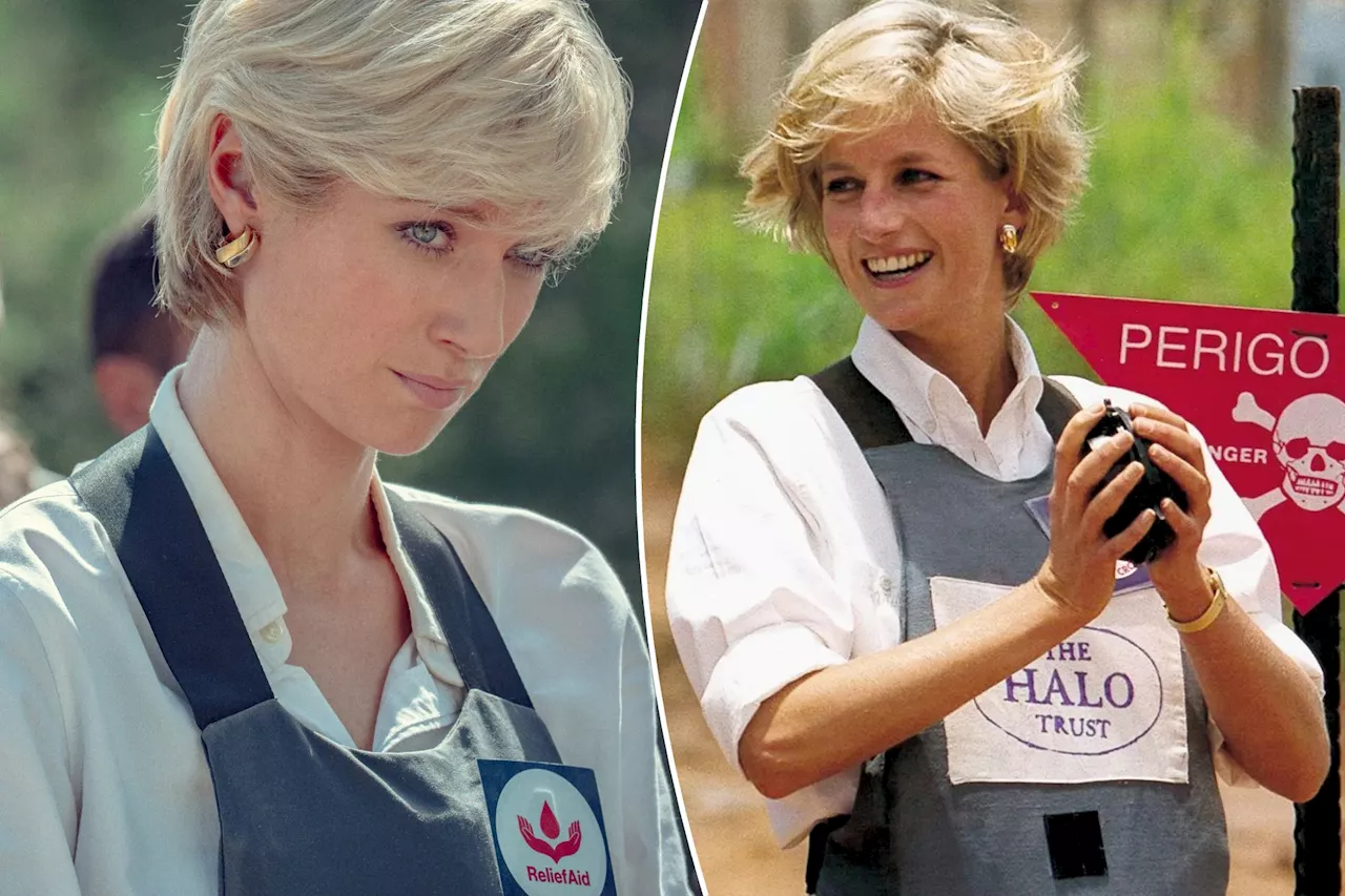 See 'The Crown' recreate Princess Diana's historic landmine walk