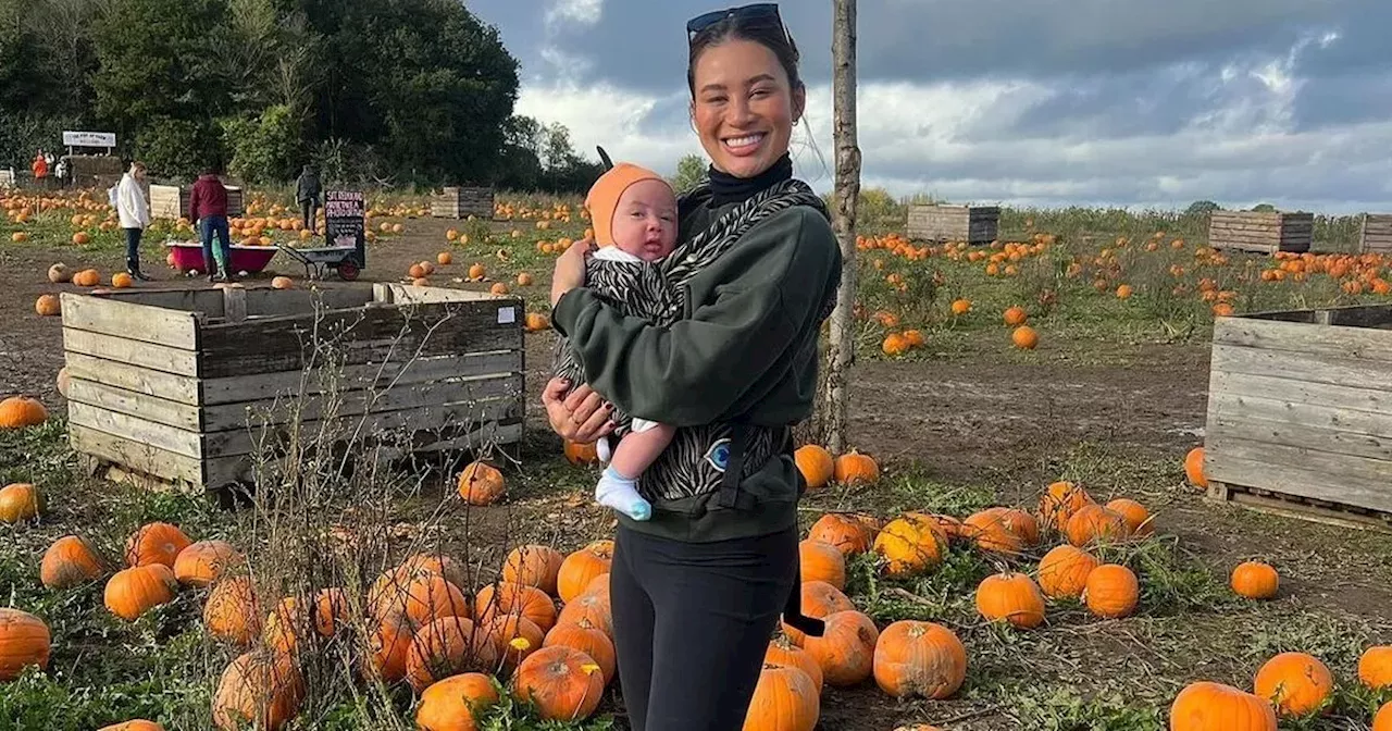 Montana Brown shares adorable snaps with son Jude at pumpkin patch