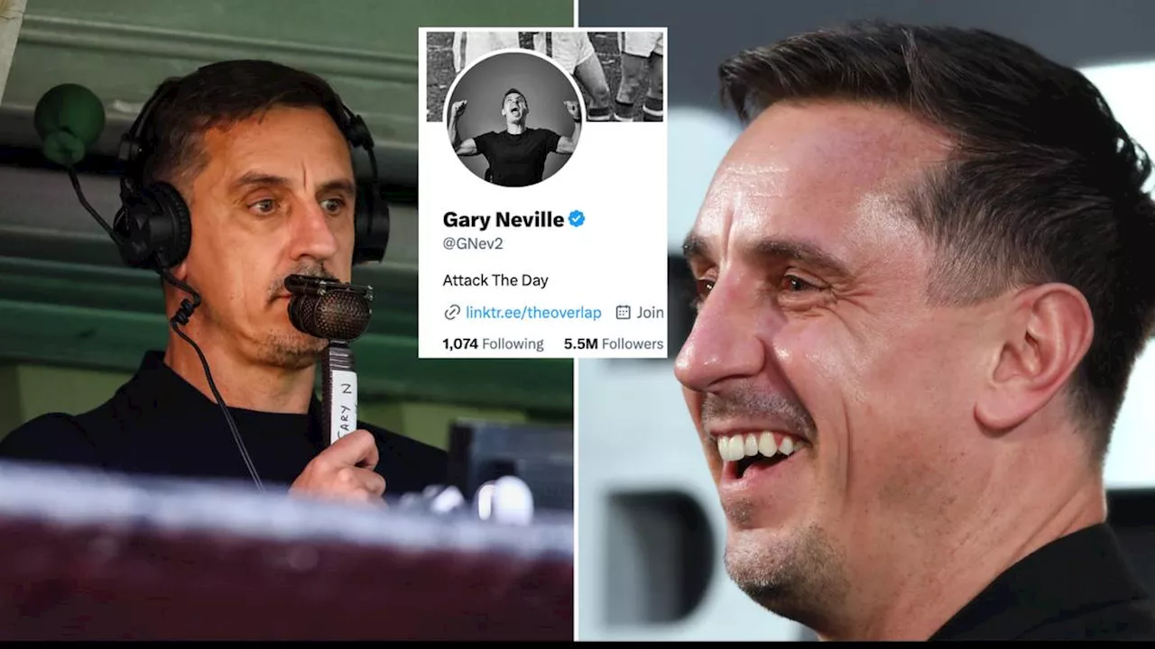 Man United legend Gary Neville savages Liverpool on social media