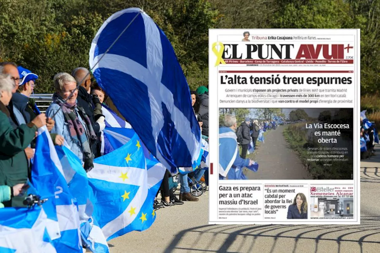 How European media covered the Scottish Chain of Freedom