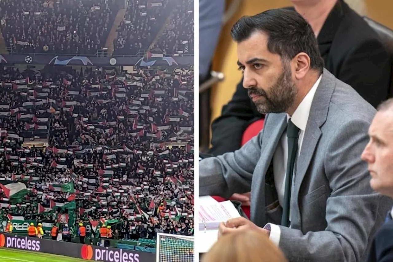 Humza Yousaf responds to Celtic fans' Palestine flag display against Atletico Madrid