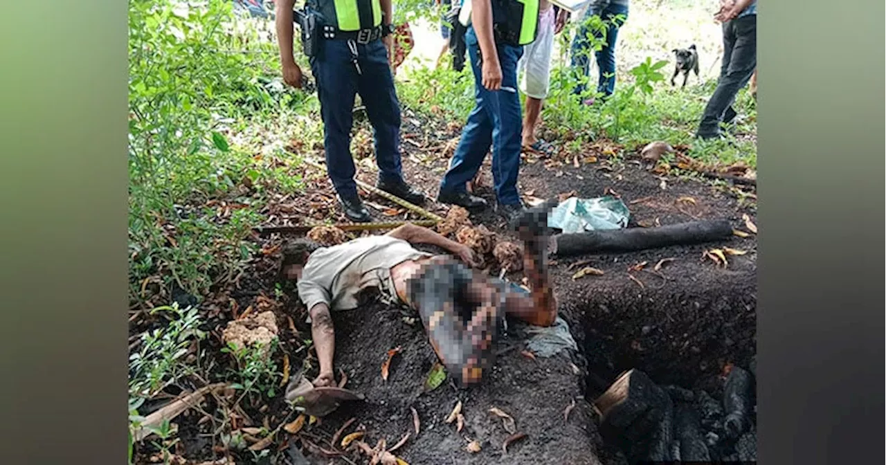 Natagak sa ulingan nga nagbaga, patay