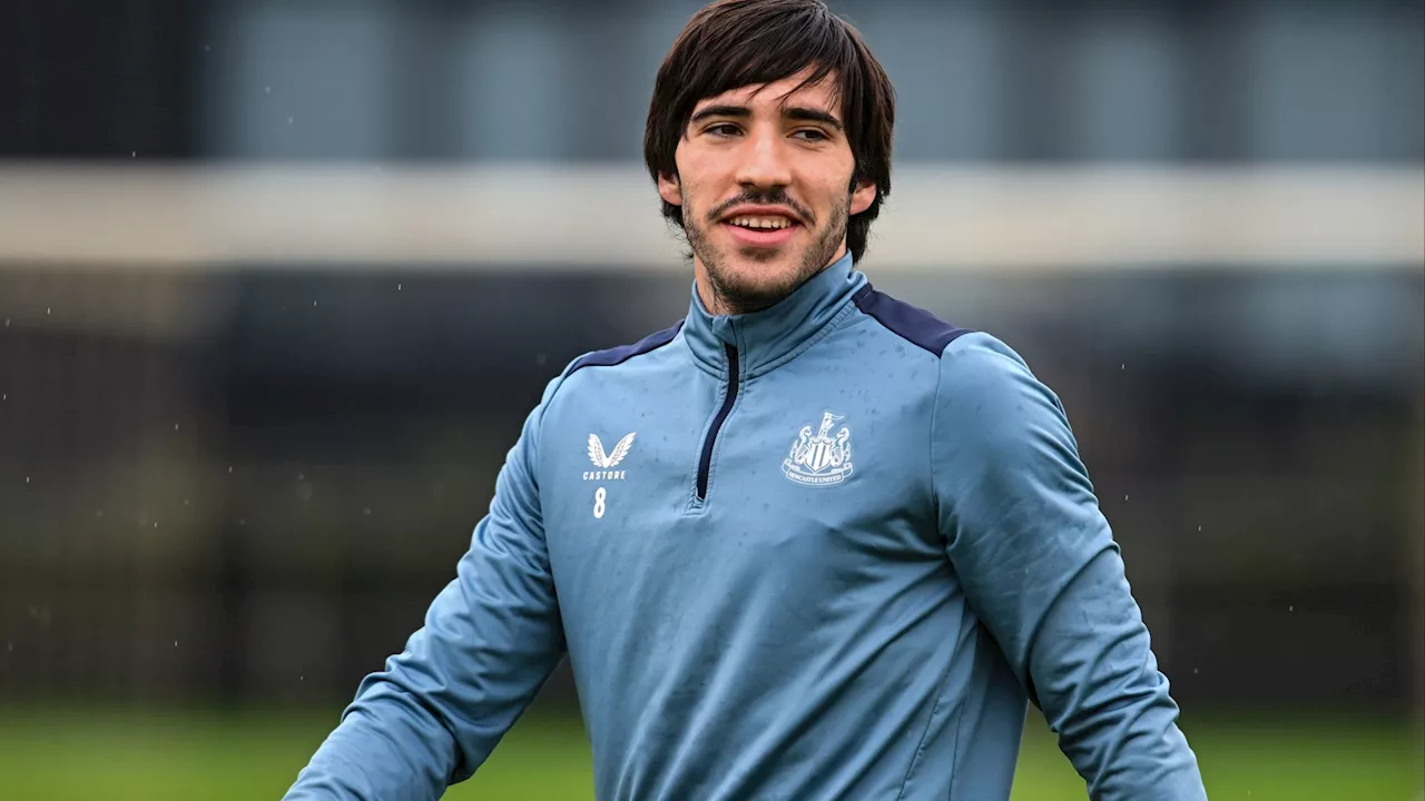 Sandro Tonali allowed to train with Newcastle despite ten-month football ban...