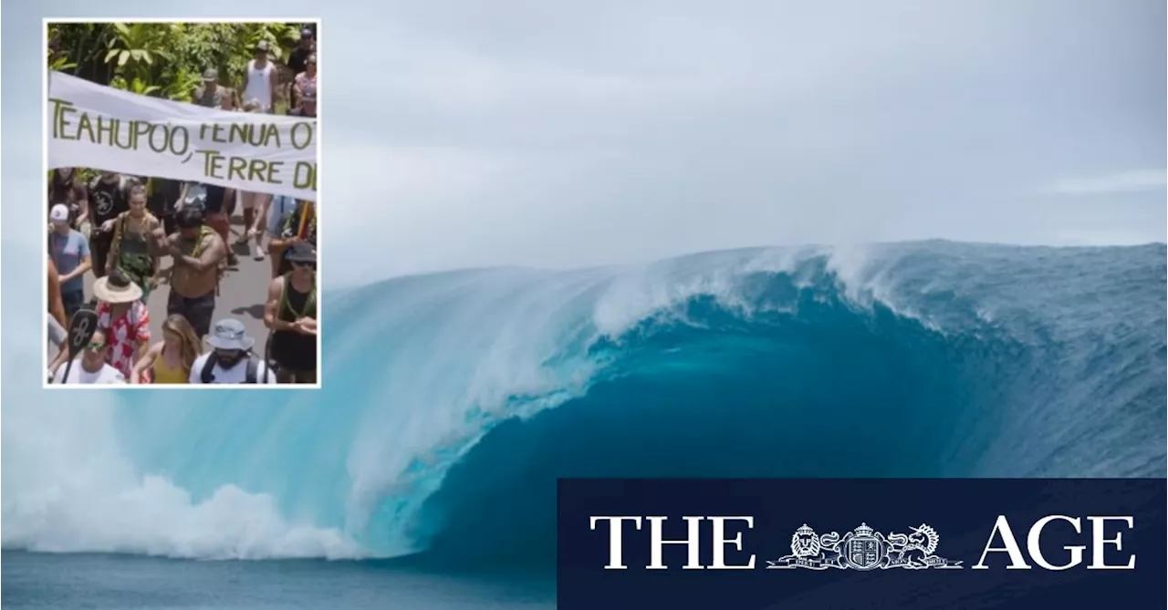 The Olympic-sized stink over a $5m tower being drilled into Teahupo’o reef