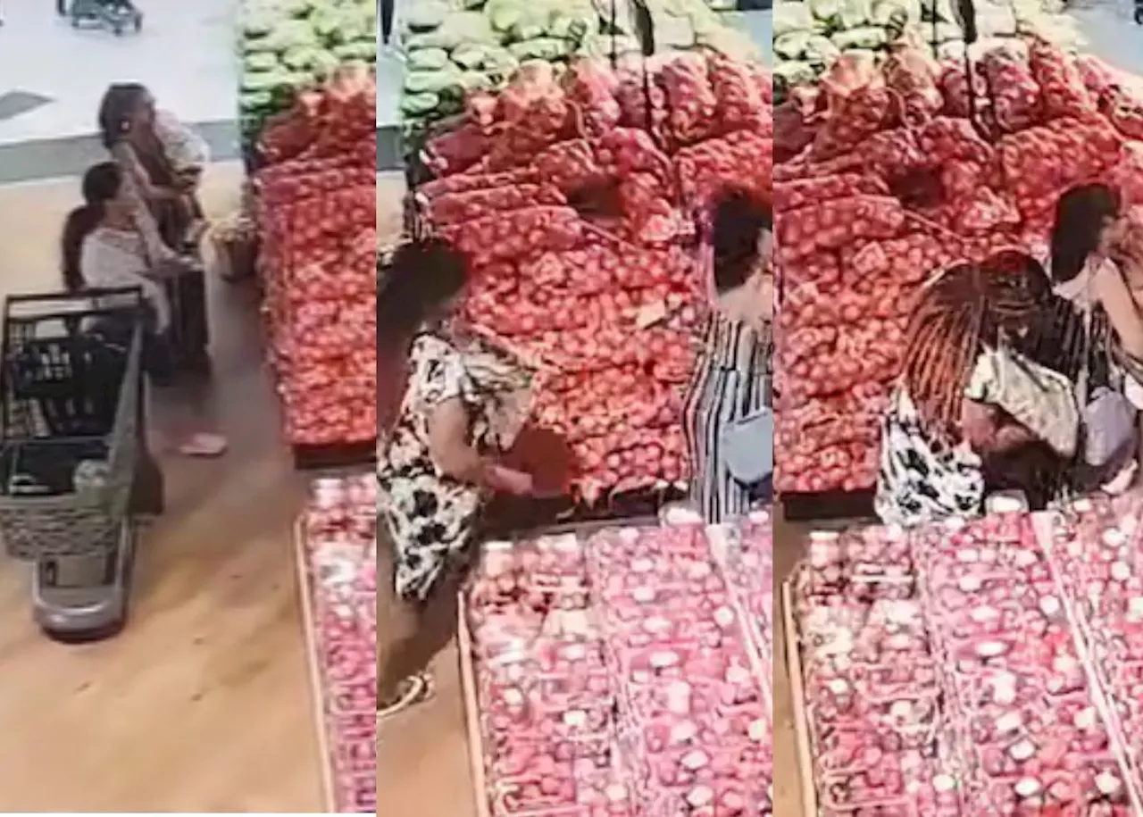 Viral Video: CCTV captures woman stealing from a shopper in Joburg