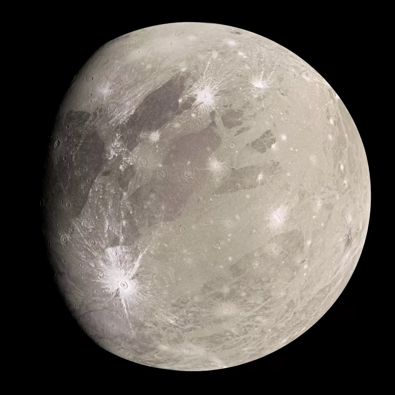 JWST Takes a Detailed Look at Jupiter's Moon Ganymede