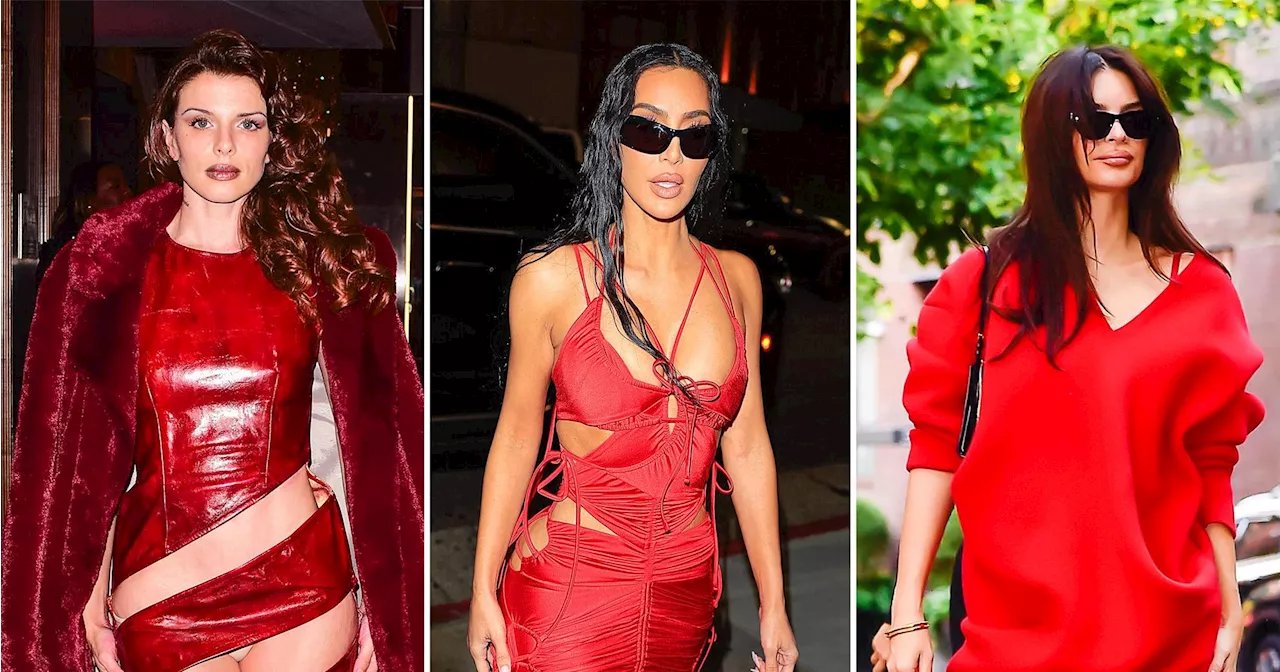 Celebrities Rocking the Cherry Red Trend for Fall