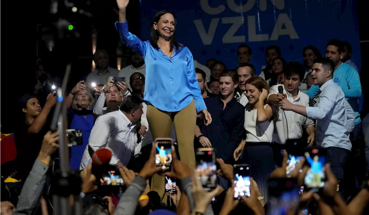 Maria Corina Machado wins Venezuelan opposition primary that Nicolas Maduro's government denounced