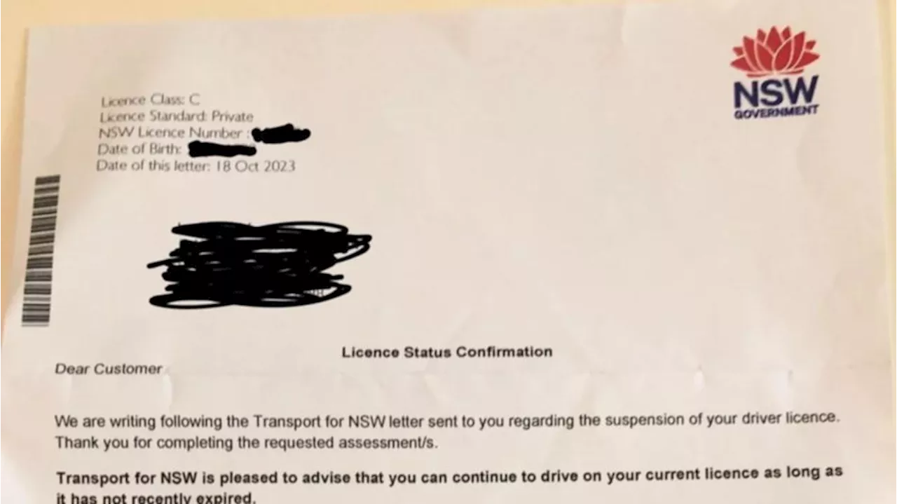 Woman slams Transport for NSW for ‘insane’ letter to elderly father with Alzheimer’s