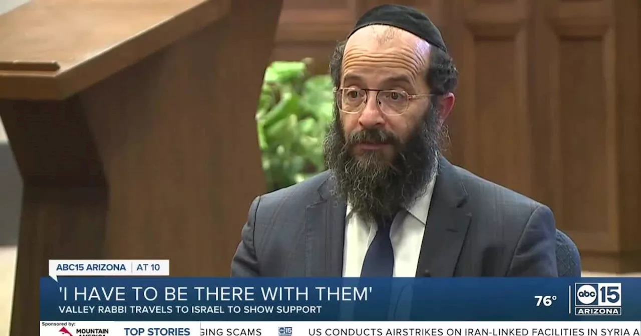 Valley rabbi shares message after visiting Israel