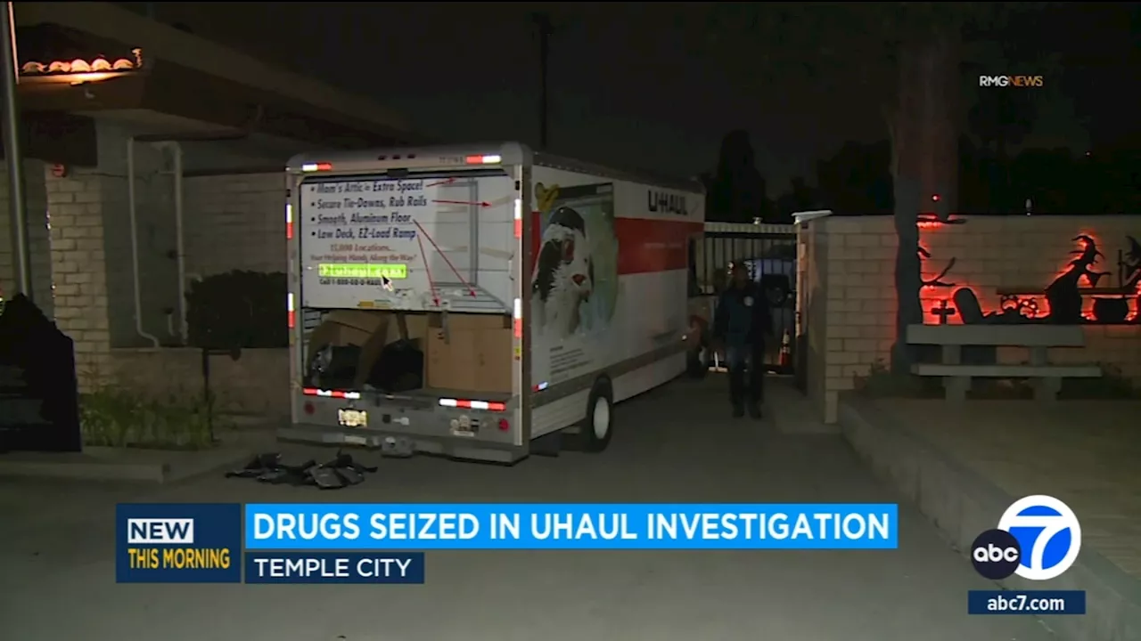 U-Haul filled with marijuana crashes into SoCal police station gate; shooting investigation underway