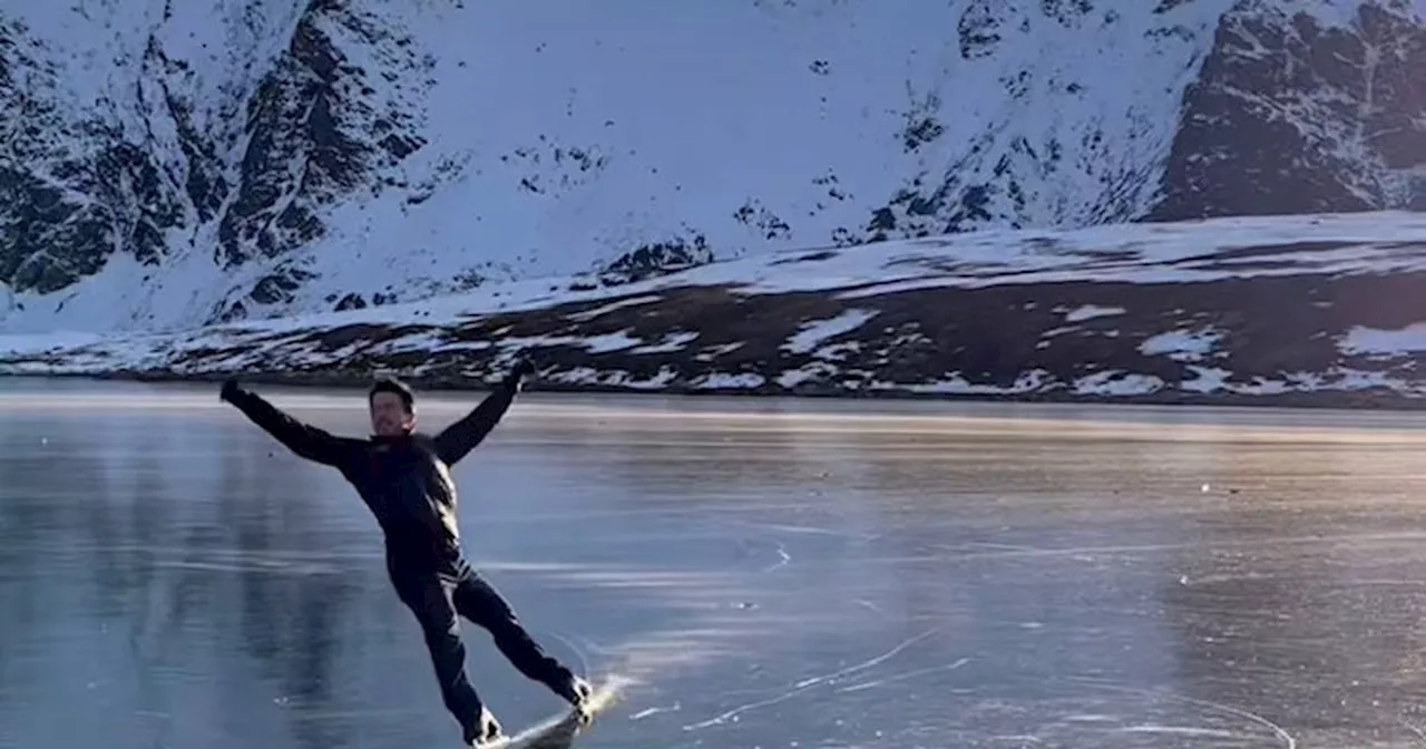 Watch: Alaskan Keegan Messing shows off his Olympic figure skating moves at Rabbit Lake