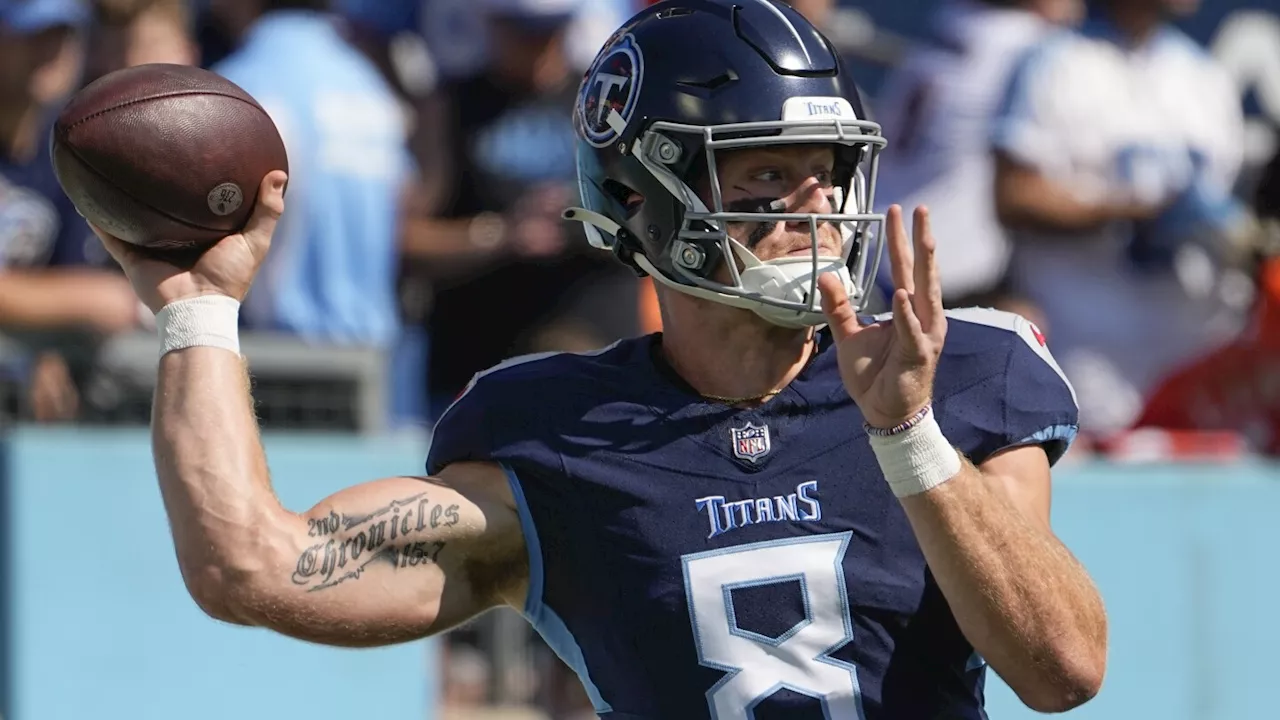 Tannehill out with Titans not saying whether Will Levis or Malik Willis will start