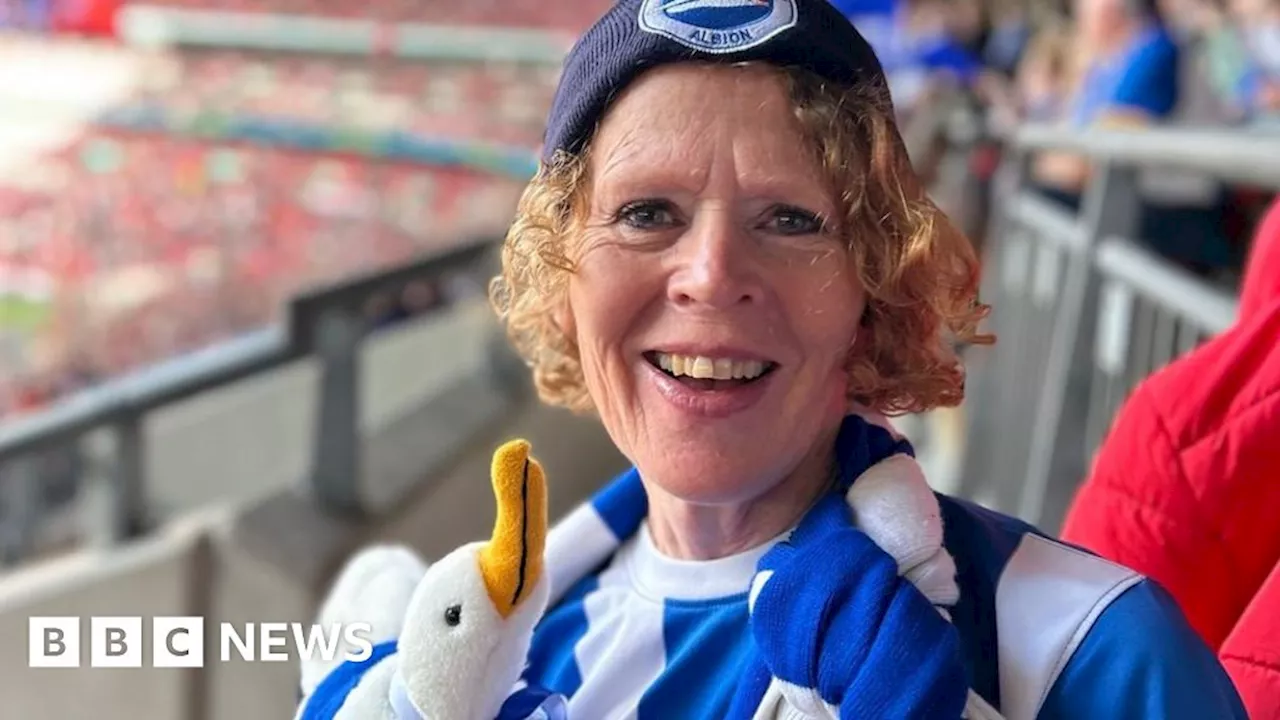 Brighton & Hove Albion fans celebrate Europa League win against Ajax