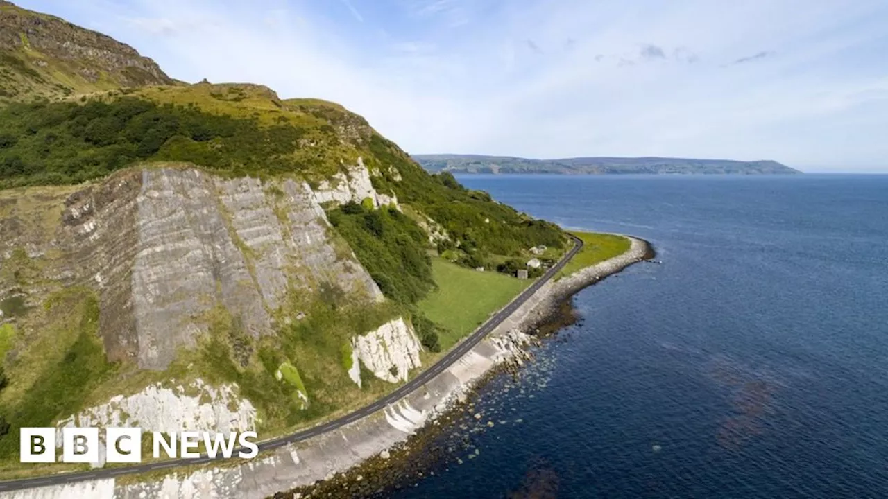 County Antrim Coast Road impassable after landslide