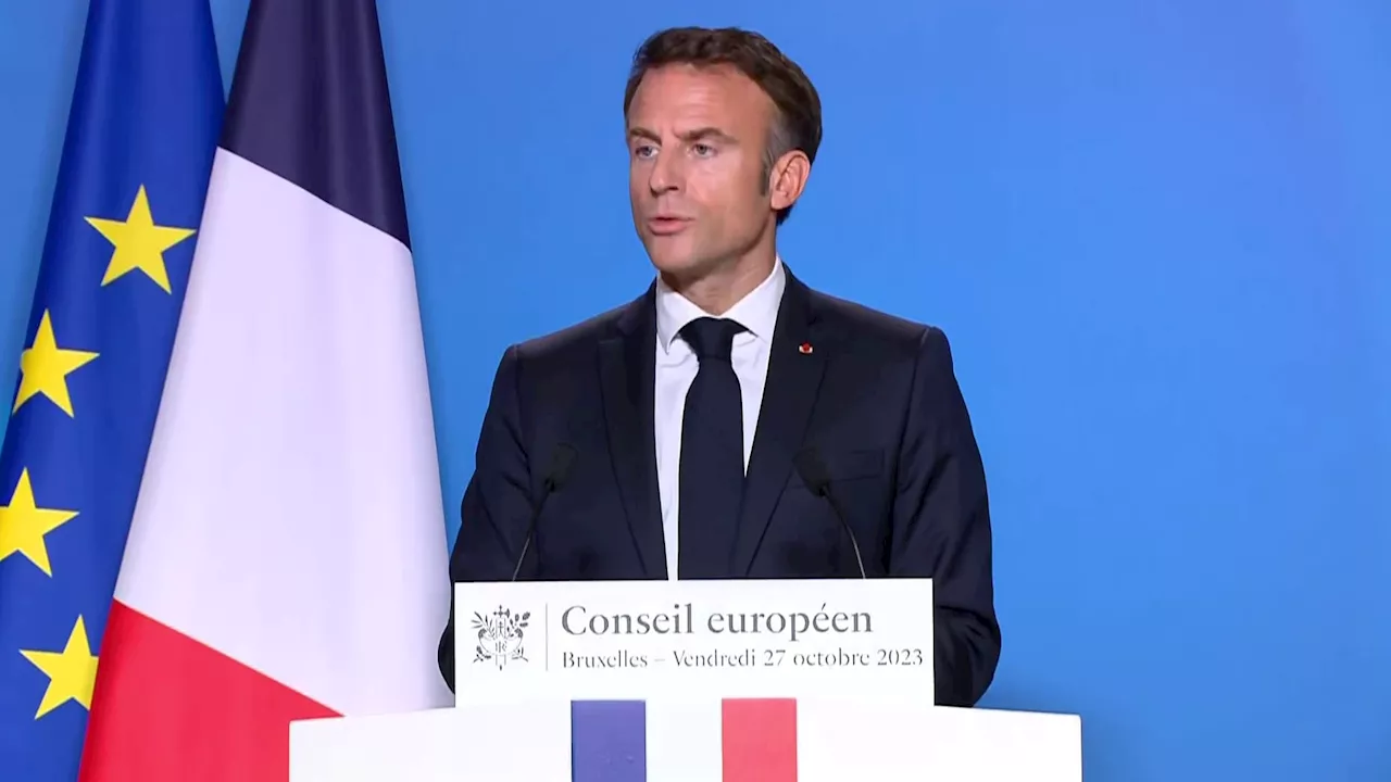 Emmanuel Macron annonce vouloir faire 'évacuer dans les meilleurs délais' les Français à Gaza