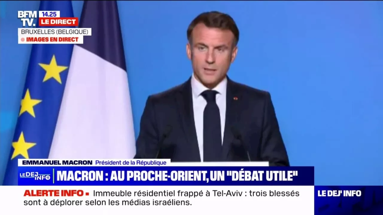 Emmanuel Macron souhaite 'l'évacuation dans les meilleurs délais' des 170 ressortissants français à Gaza