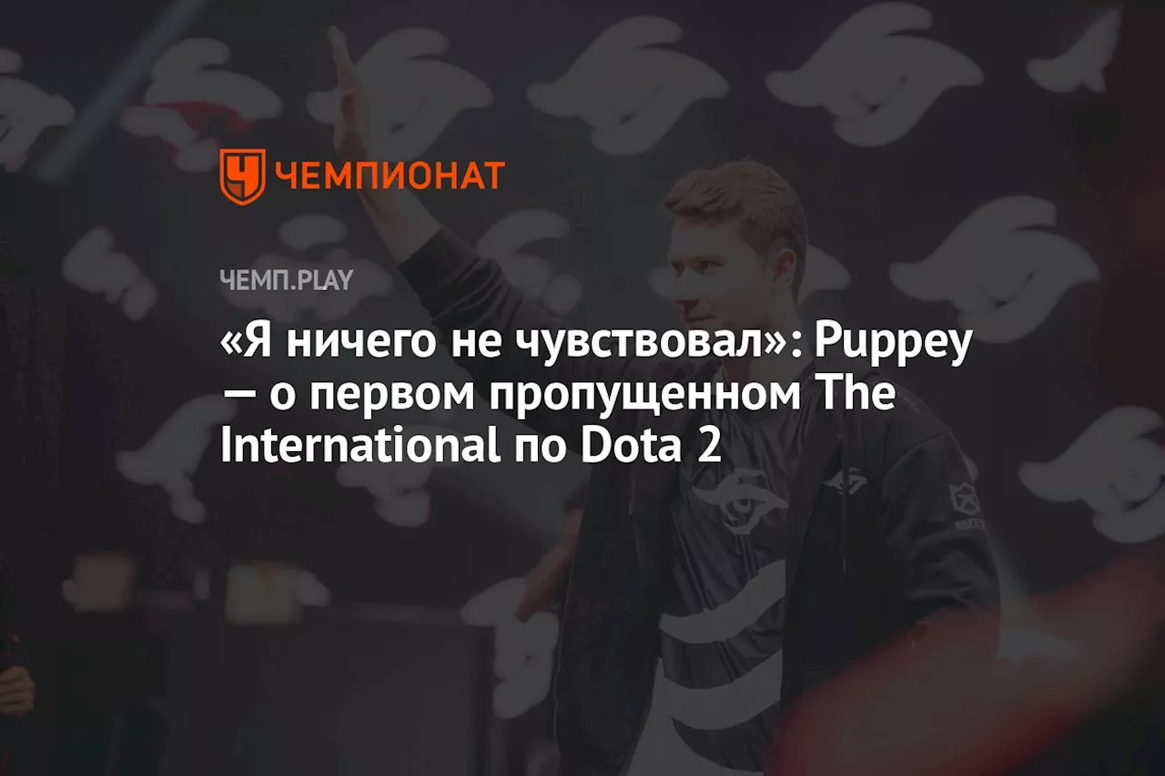 «Я ничего не чувствовал»: Puppey — о первом пропущенном The International по Dota 2