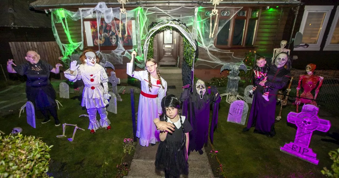 Scots family with Halloween home say hundreds of visitors 'queue for hours'