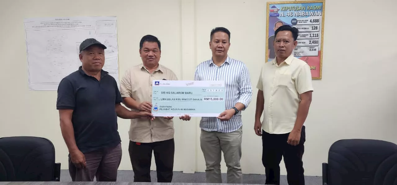 Nabawan YB donates RM15,000 to Sidang Injil Borneo