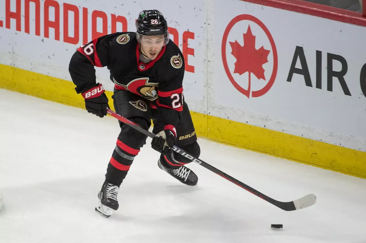 Erik Brannstrom leaves Ottawa Senators game on stretcher