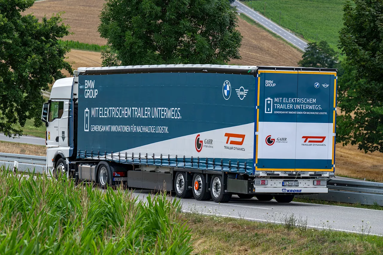 BMW testet eTrailer für seine Logistik