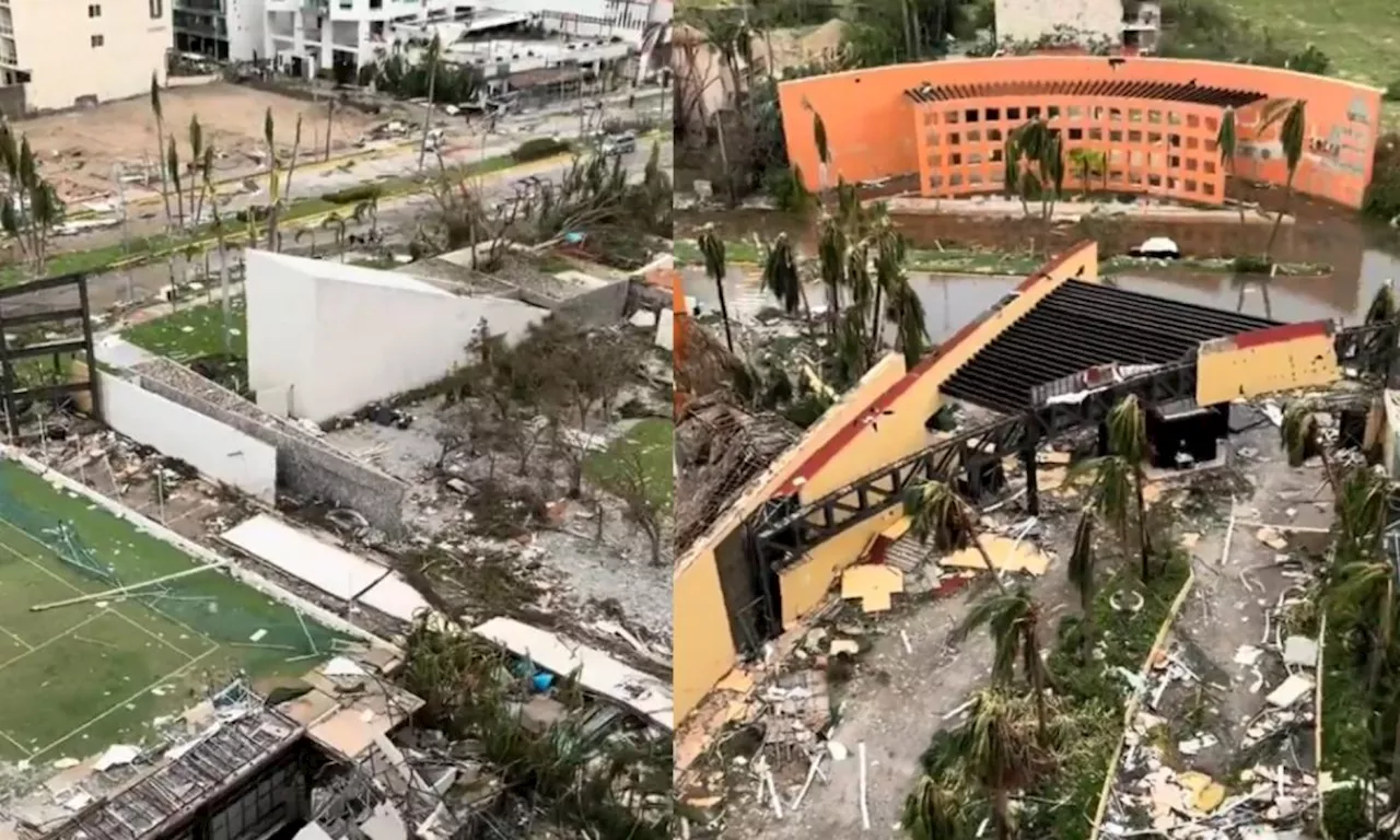 Impactantes videos: la destrucción en Acapulco tras paso del huracán Otis por México