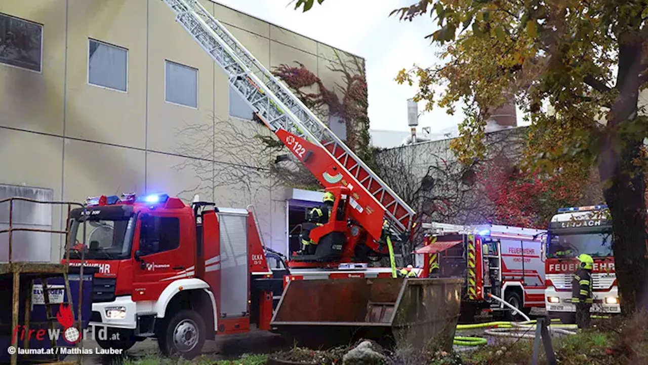 Brand in Papierfabrik in Laakirchen