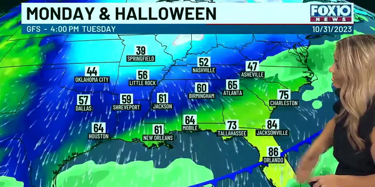 Isolated coastal showers possible, but chances very low