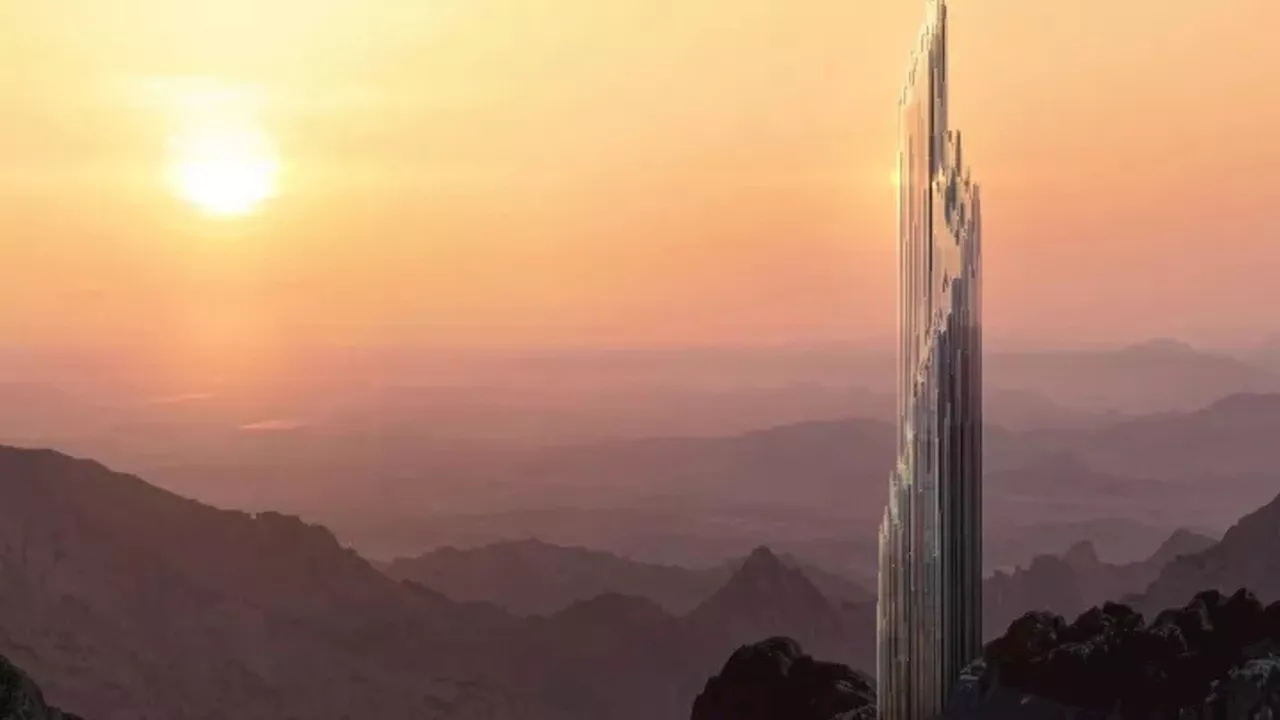 Rücksichtslos wie Saurons Turm aus Der Herr der Ringe - nur in echt: der neue Mega-Turm Discovery aus Saudi-Arabien