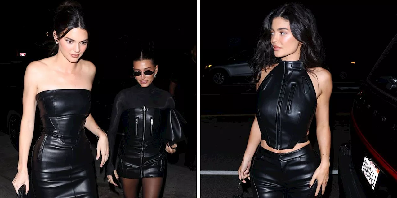 Kylie Jenner and Her Friends Looked Like the Coolest Biker Girl Squad in Matching Leather Looks