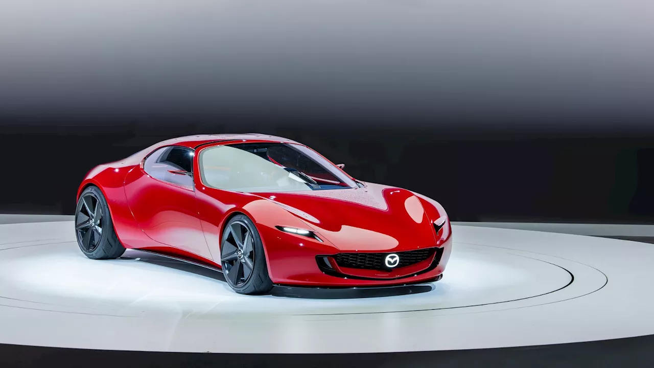 Mazda unveils a compact sports car hybrid concept with rotary engine