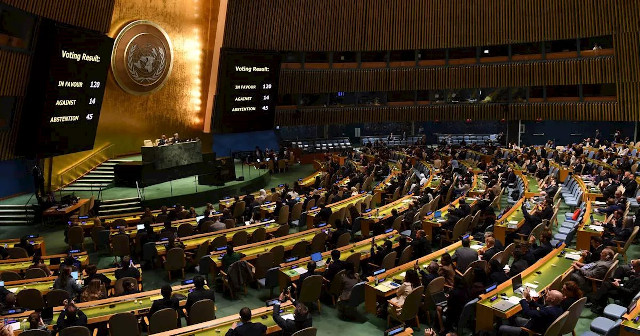 Israel-Gaza war: UN general assembly calls for ‘immediate, durable humanitarian truce’