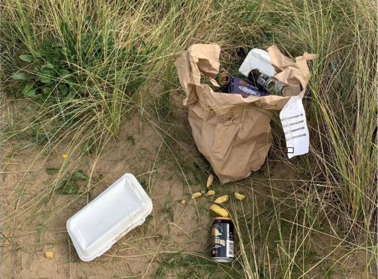 Litterbug who left remains of takeaway on Devon beach tracked down and fined £100