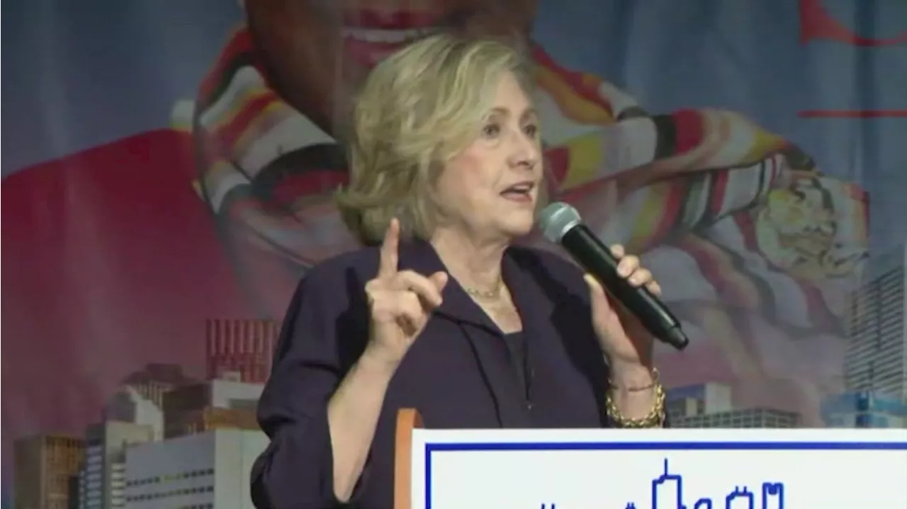 Hillary Clinton throws support behind Houston mayoral candidate Sheila Jackson Lee at rally