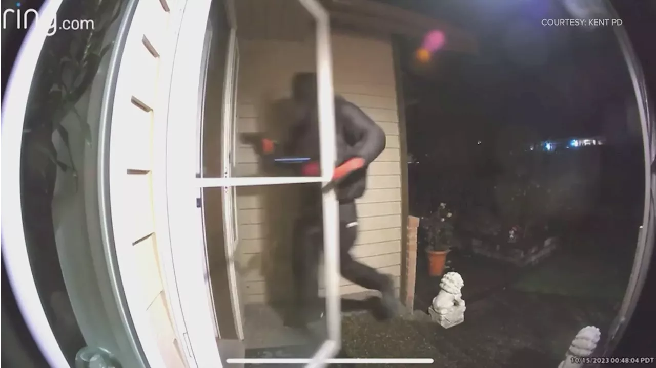 Suspect arrested in attempted home invasion in Kent caught on camera