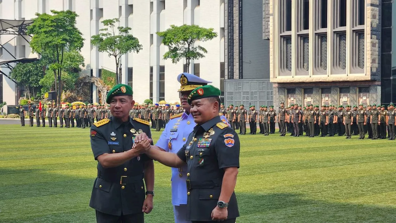 Agus Subiyanto Resmi Jabat KSAD, Panglima TNI: Jaga Netralitas TNI di Pemilu 2024