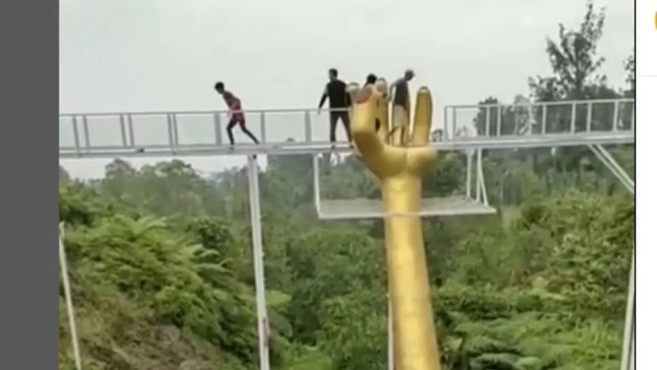 Buntut Insiden 'The Geong' Tewaskan Pengunjung, Seluruh Wahana Jembatan Kaca di Banyumas Ditutup