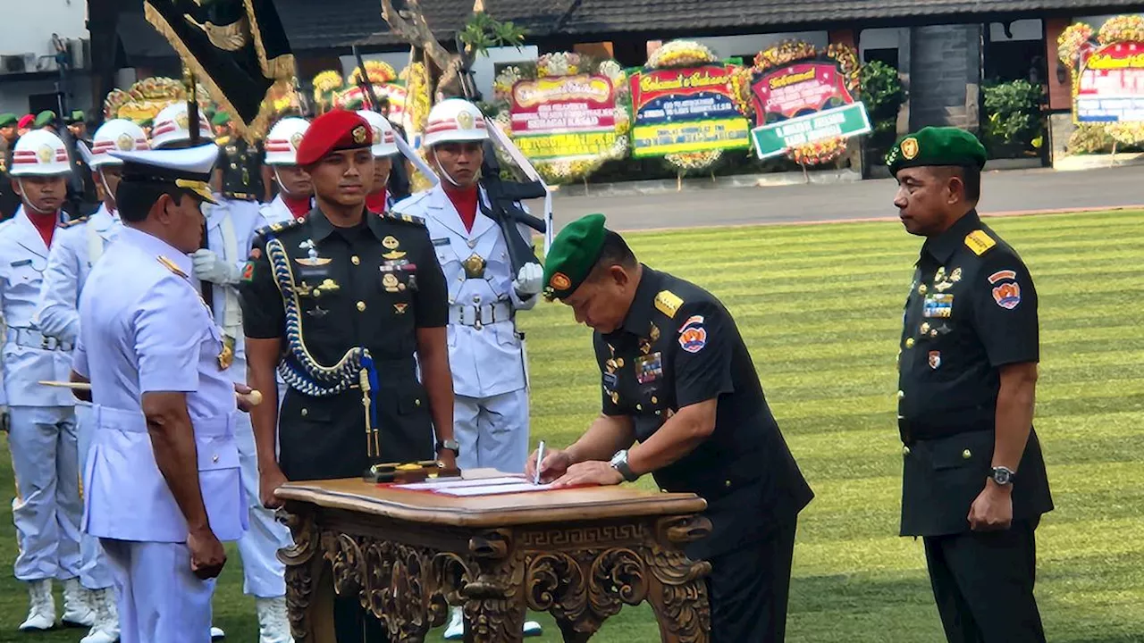 Dilantik Jadi Kasad, Jenderal Agus Subiyanto Lakukan Sertijab dengan Jenderal Dudung Abdurachman