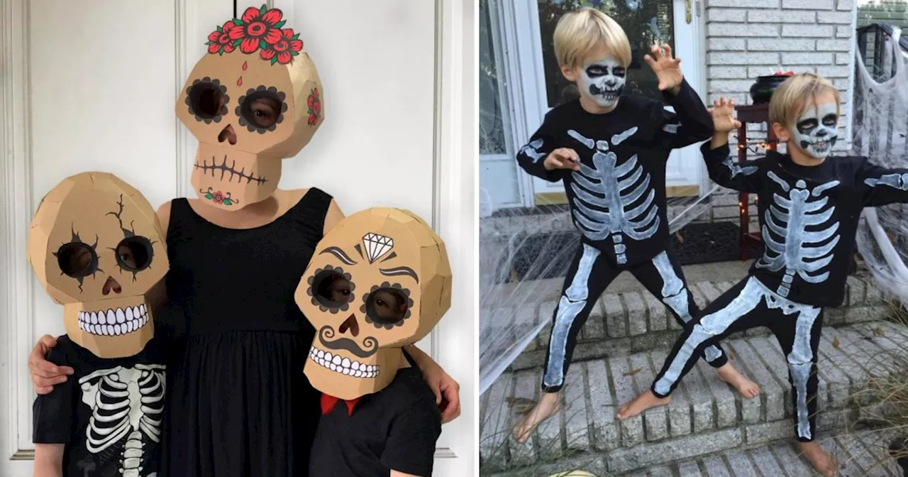 3 super costumes de squelettes à réaliser soi-même pour Halloween