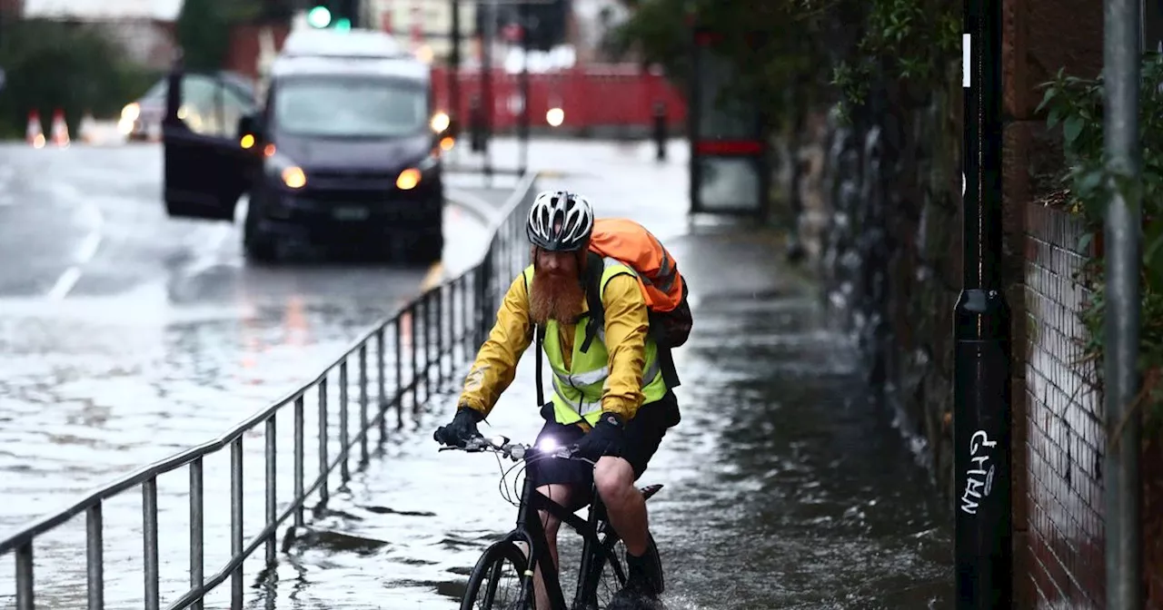 Met Office warnings issued amid torrential rain as some rail services affected