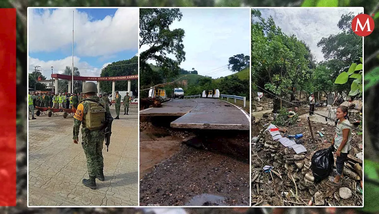 Autoridades harán censo para evaluar daños en Venustiano Carranza tras lluvia torrencial